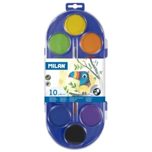 Acuarelas 10 colores Milan 45 cm