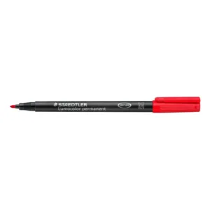 Rotulador Lumocolor Staedtler medio rojo
