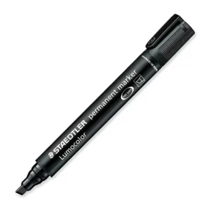 Rotulador Staedtler Lumocolor 350 negro punta biselada