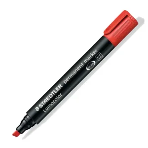Rotulador Staedtler Lumocolor 350 rojo punta biselada