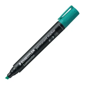 Rotulador Staedtler Lumocolor 350 verde punta biselada
