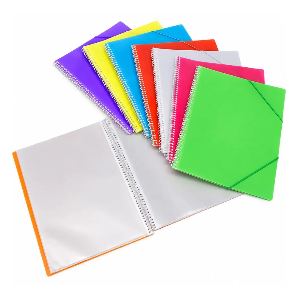 Carpeta fundas espiral y sobre colores surtidos
